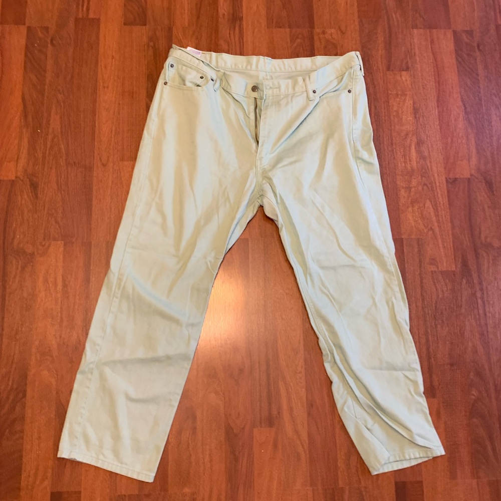 Levi's Men's 541 Athletic Mint Seafoam Green Denim Jeans Pants 42 Waist 42x30